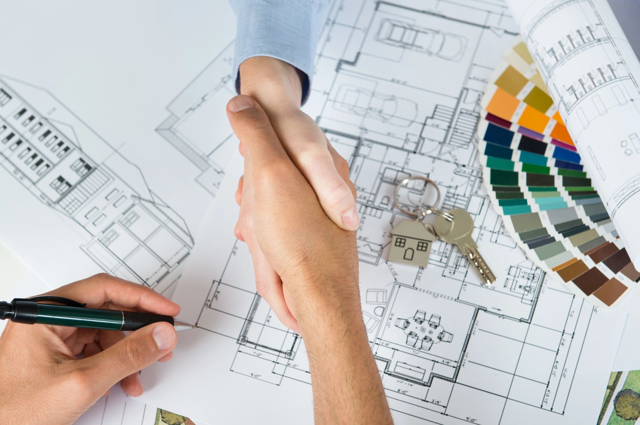 Business handshake representing partnership